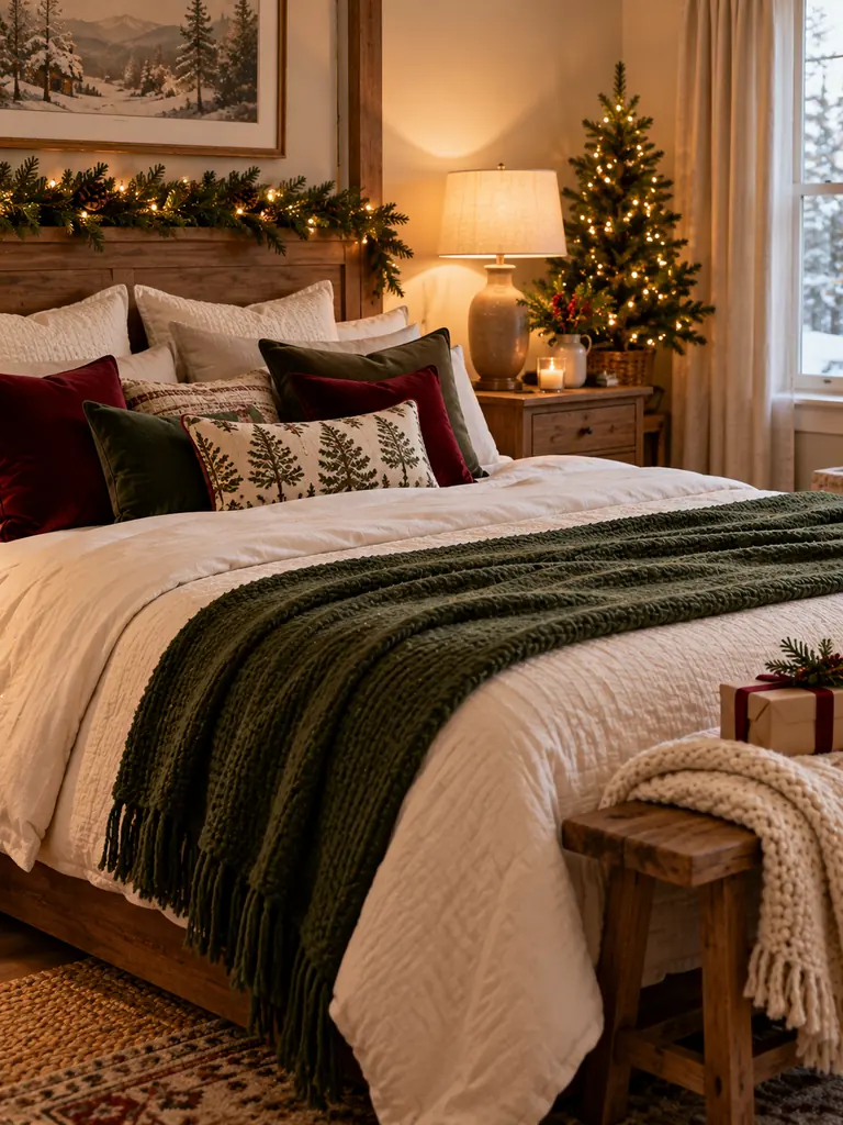 Cozy Christmas Bedroom Decor