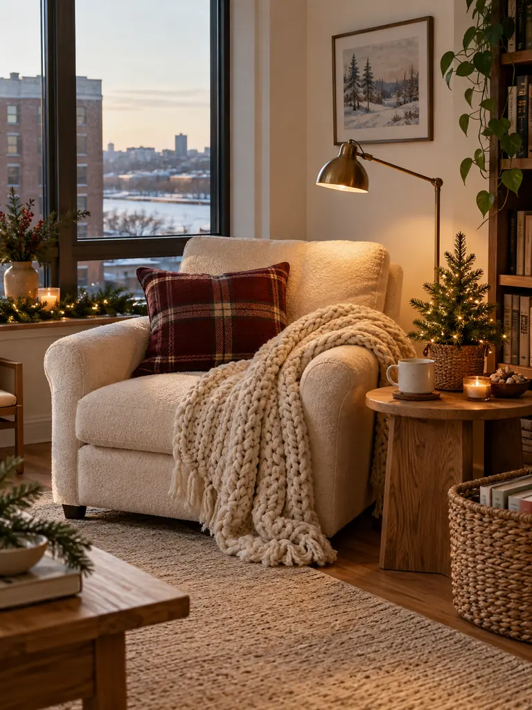 Cozy Holiday Reading Nook
