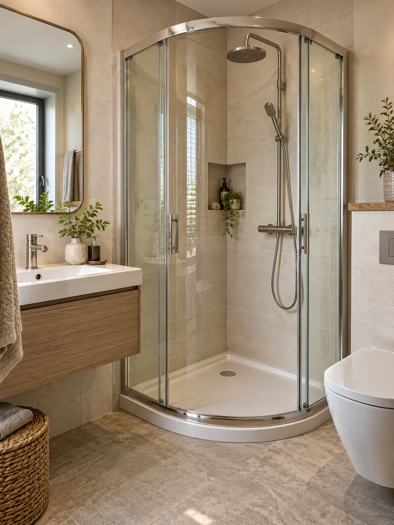 Curved Shower Screen