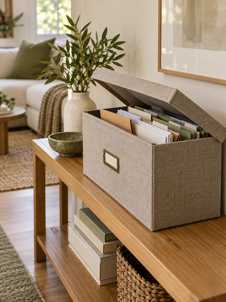 Decorative File Storage Box