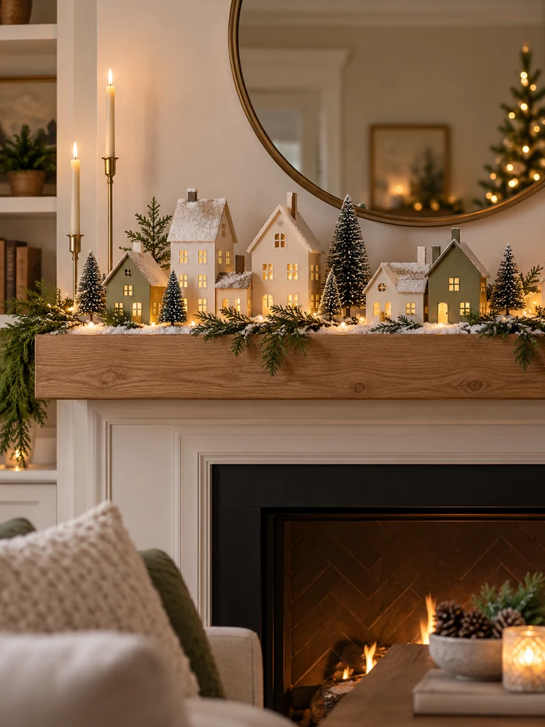 DIY Cardboard Christmas Village