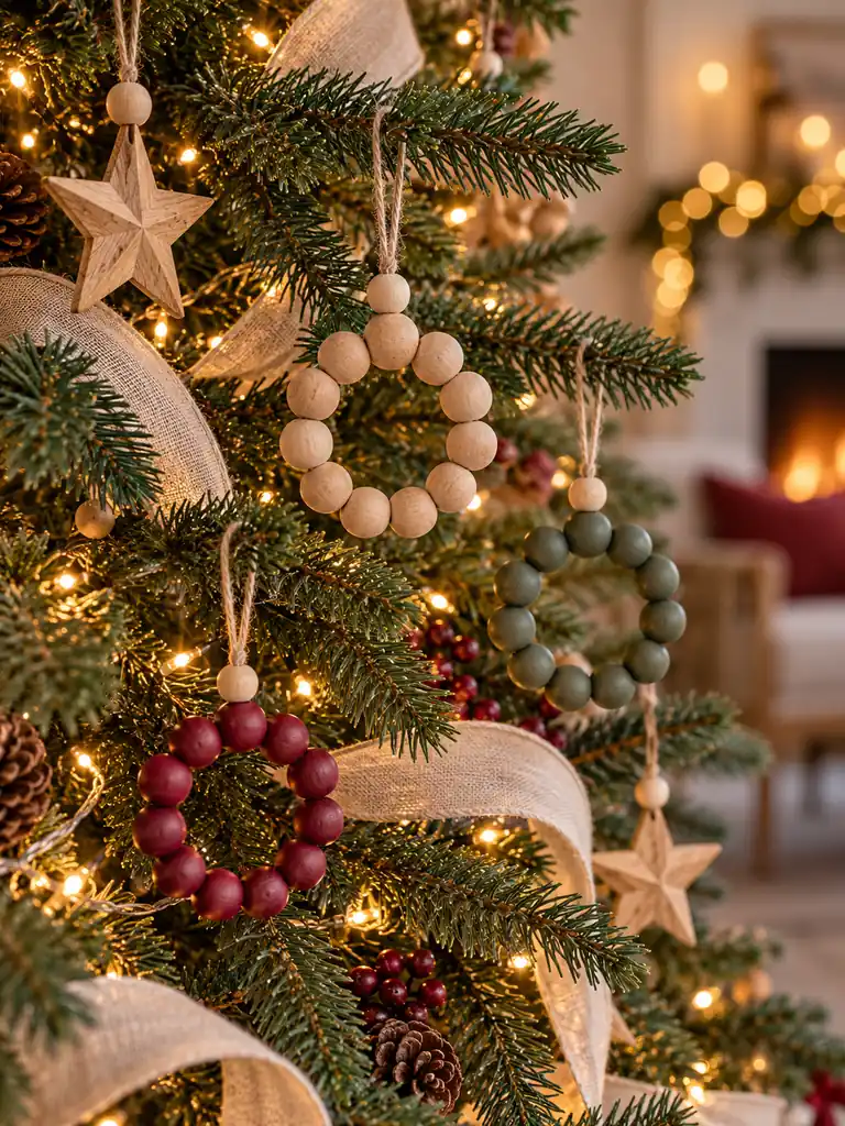 DIY Wooden Bead Ornaments