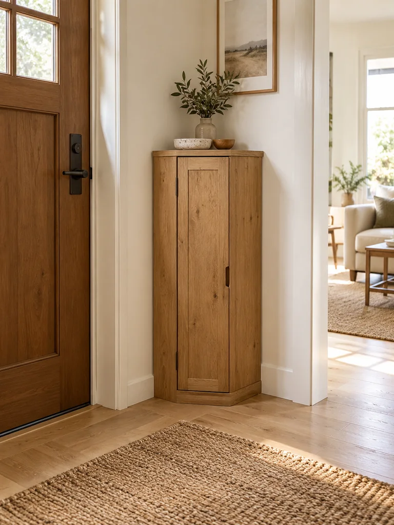 Entryway Corner Cabinet