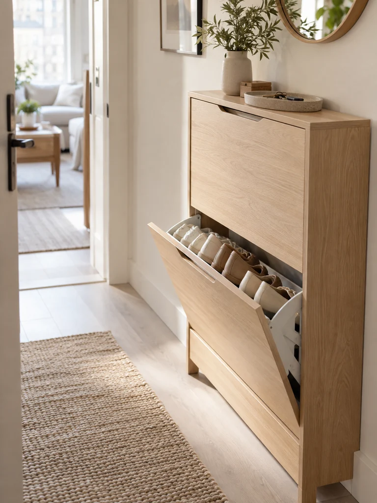 Entryway Shoe Drawers
