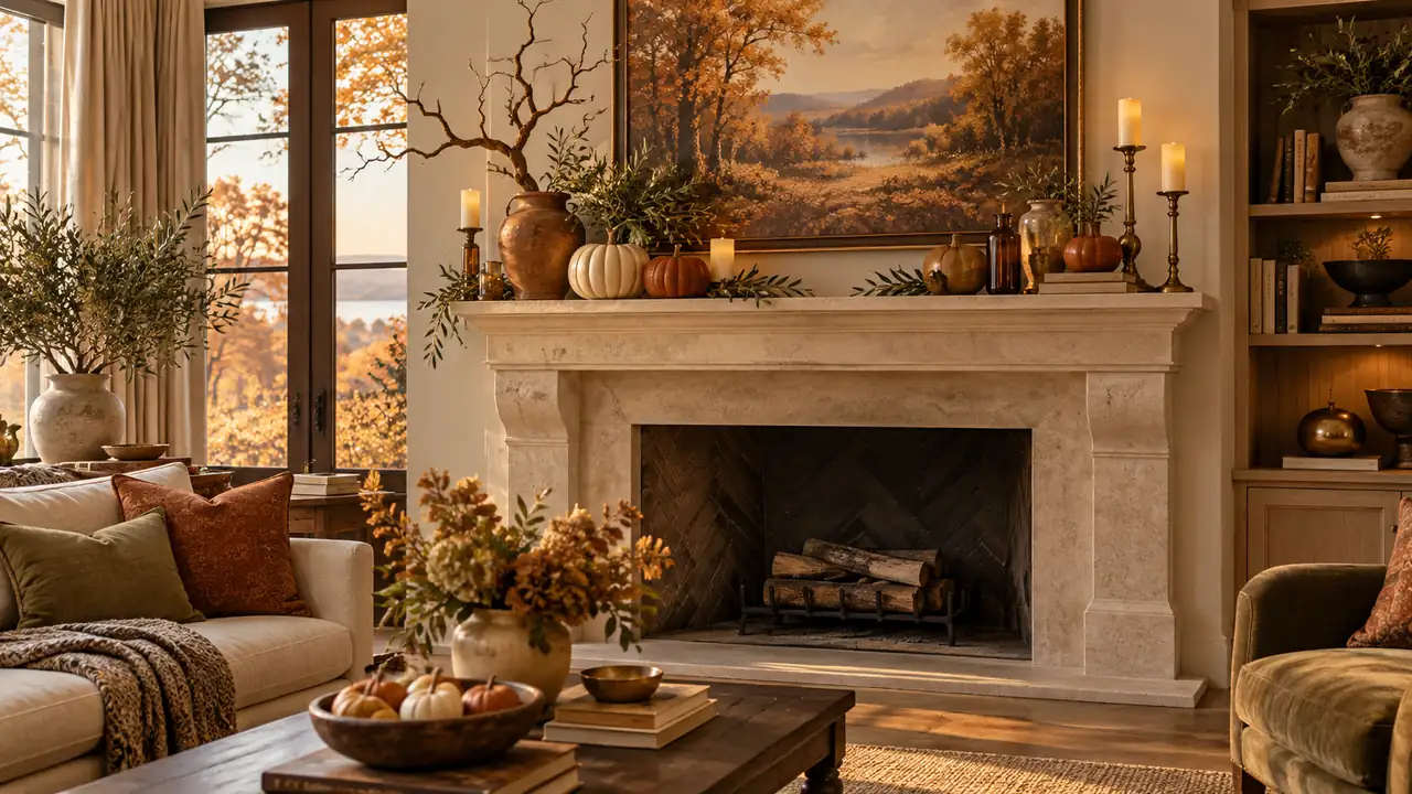 fall mantel decor ideas