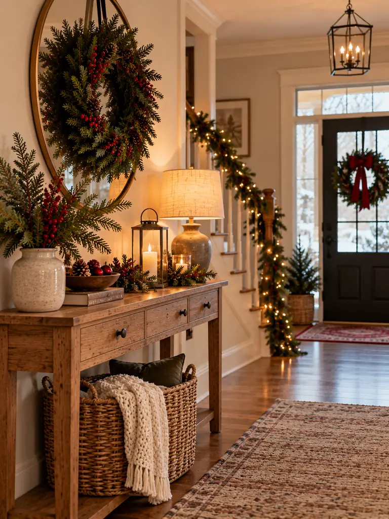 Festive Entryway Styling