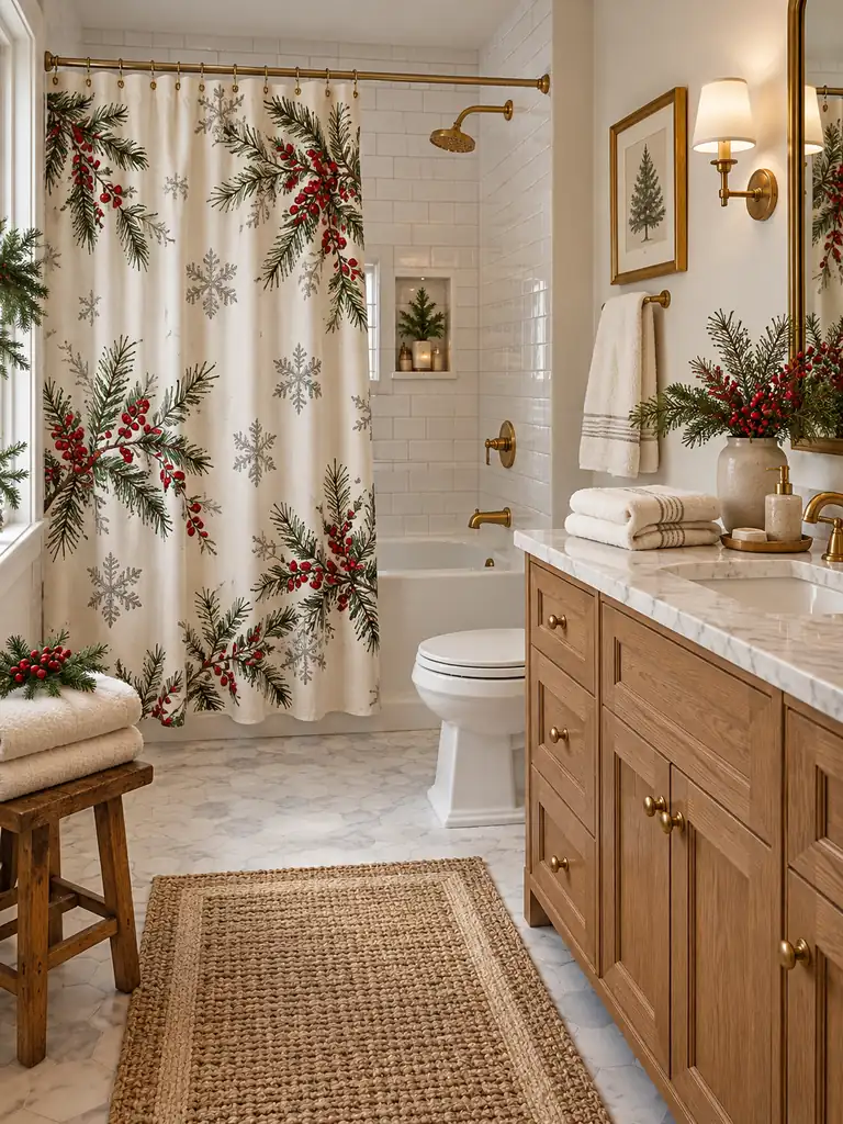 Festive Shower Curtain
