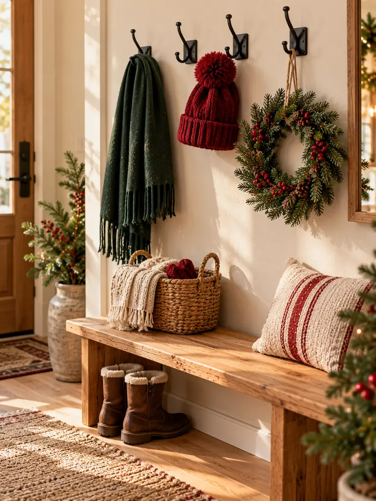 Festive Wall-Mounted Hooks
