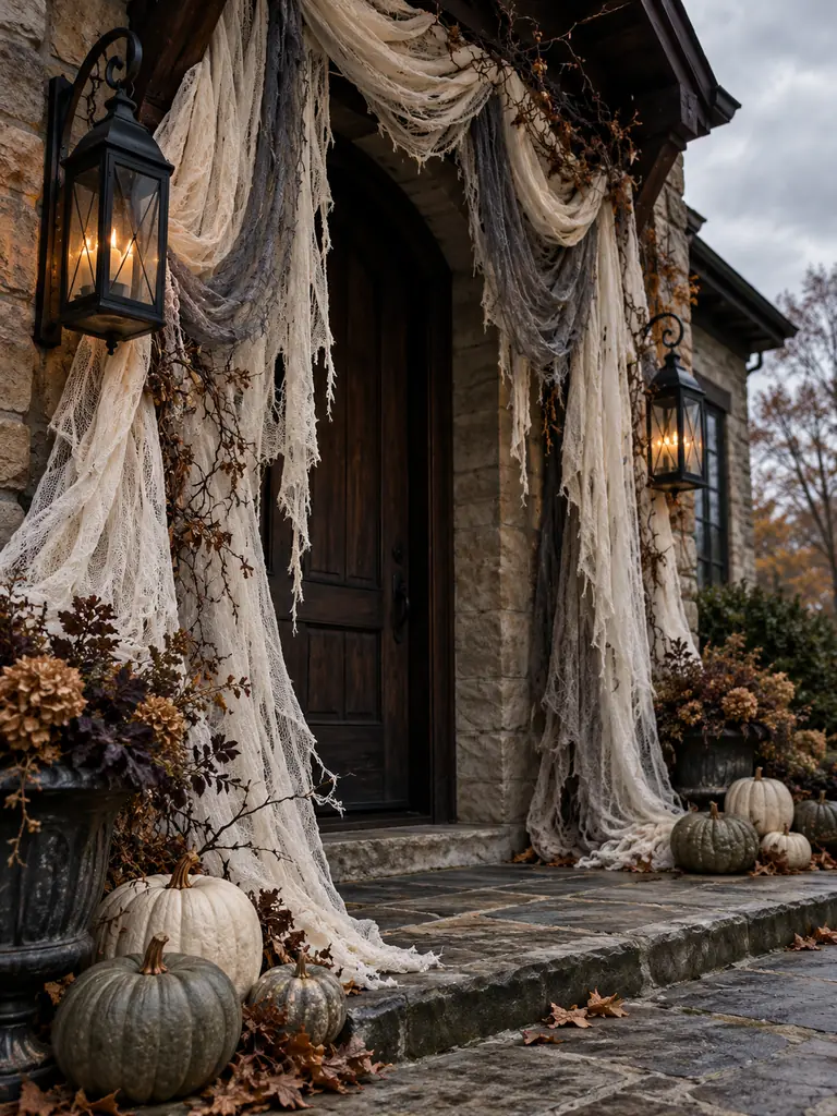 Ghostly Cheesecloth Drapes