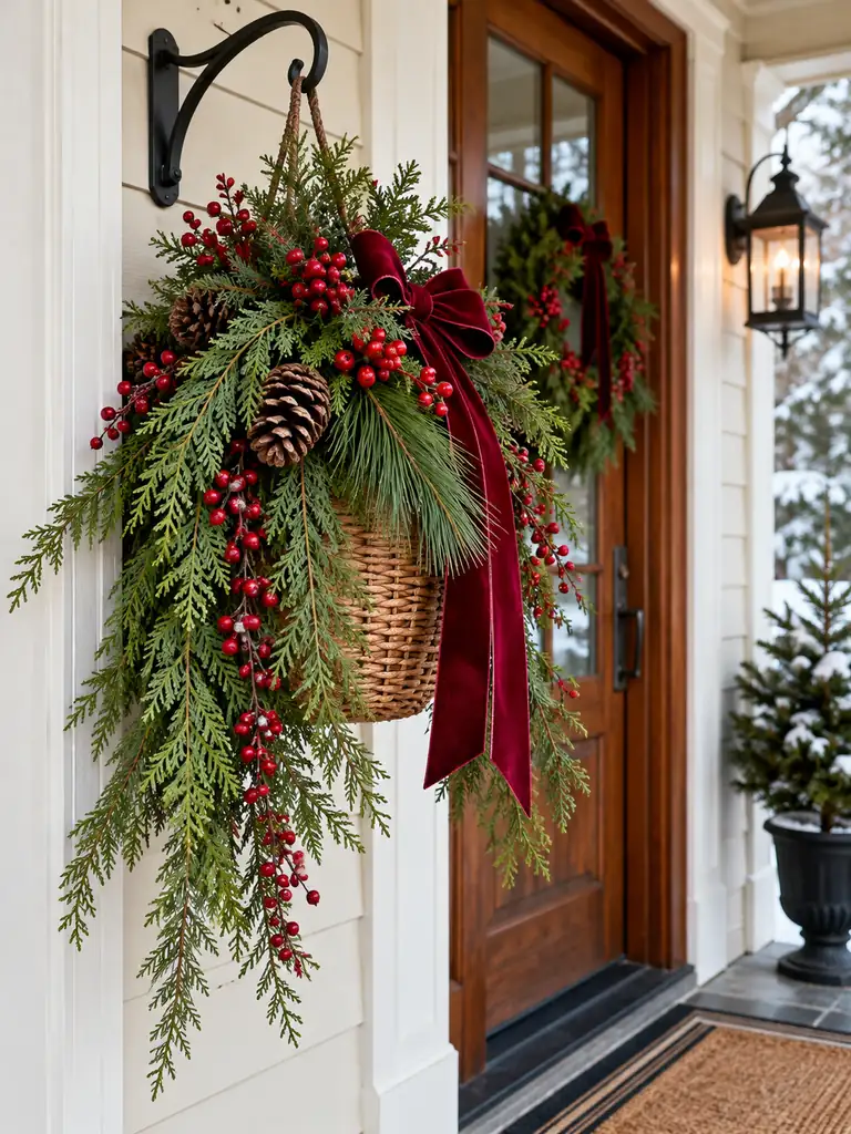 Hanging Christmas Basket