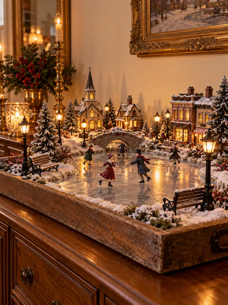 Holiday Skating Scene