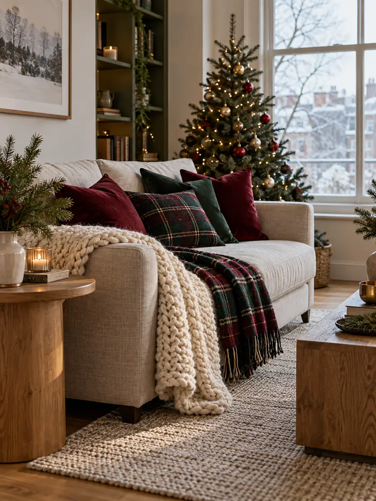 Holiday Sofa Throw Layers