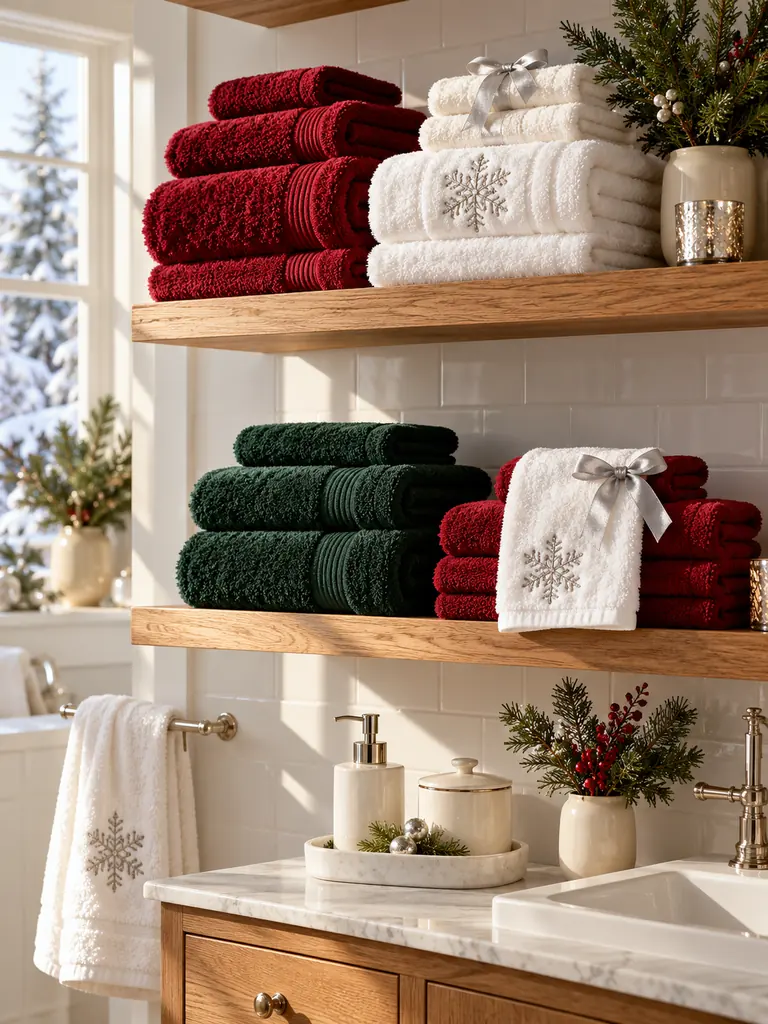 Holiday Towel Display