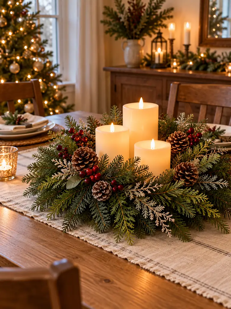 Indoor Candlelit Wreath