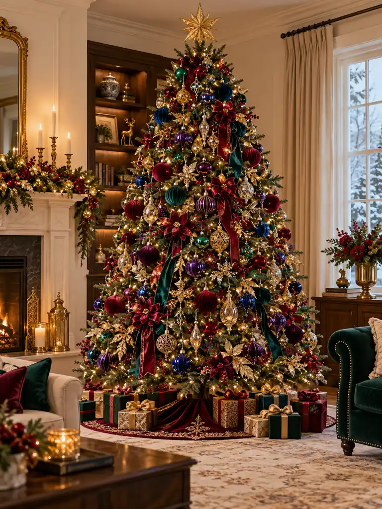 Jewel Tone Christmas Tree