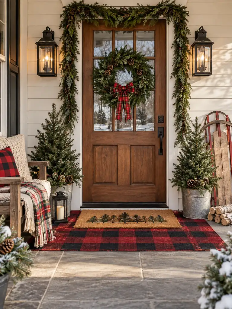 Layered Christmas Doormats