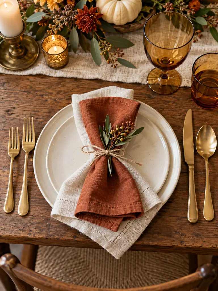 Layered Cloth Napkins