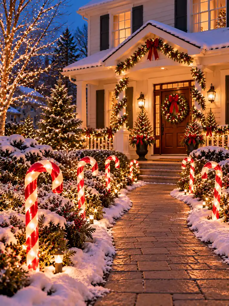 Lighted Candy Canes