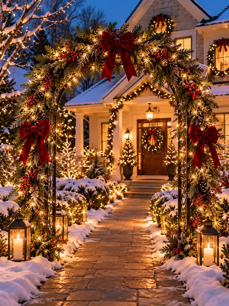 Lighted Christmas Arch