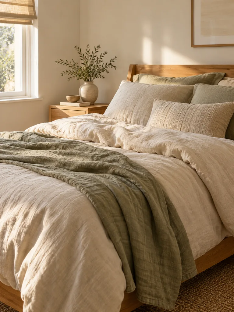 Linen Bedding Layers