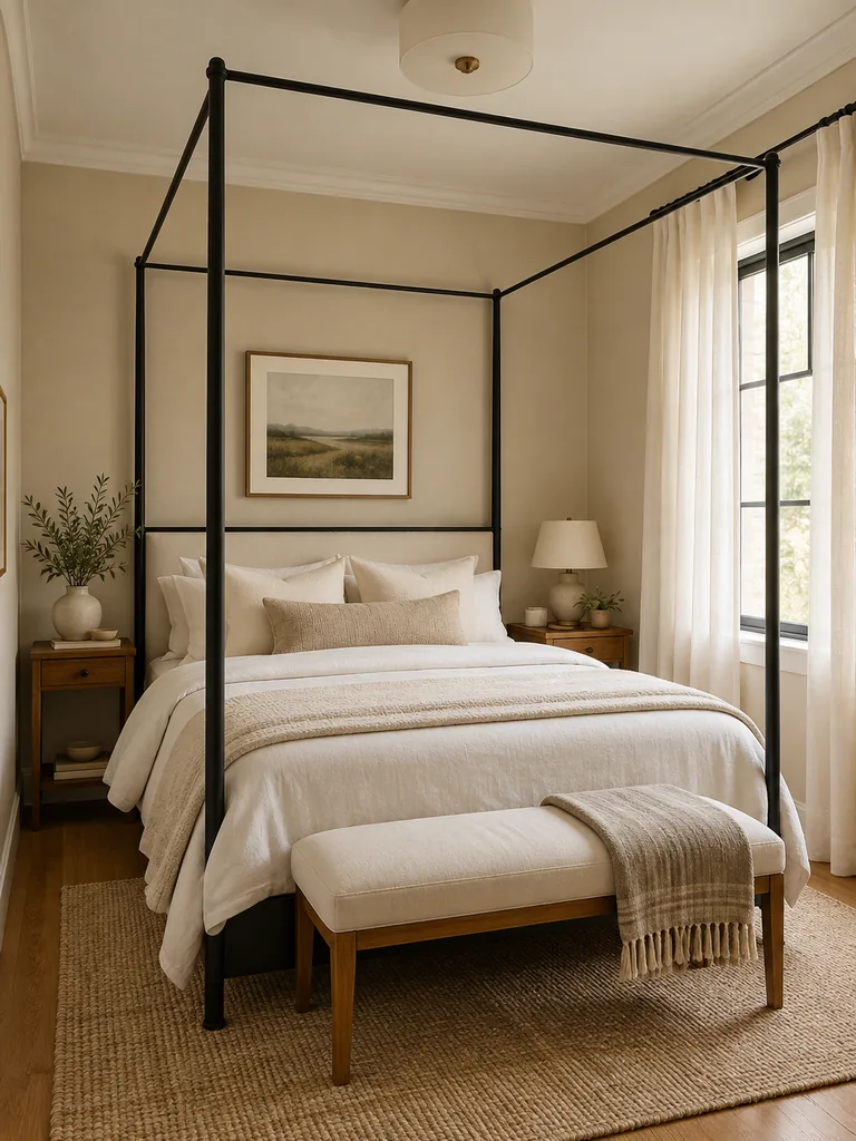 Minimal Canopy Bed
