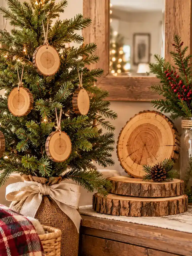 Natural Wood Slice Decorations