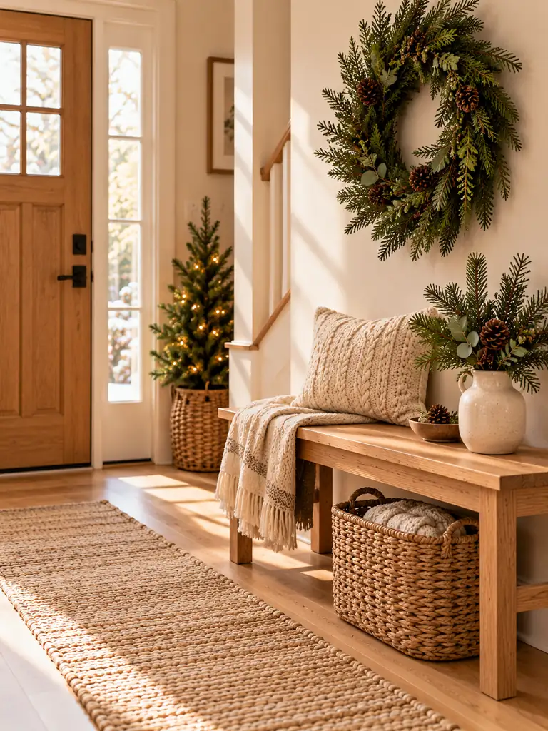 Neutral Scandinavian Entryway