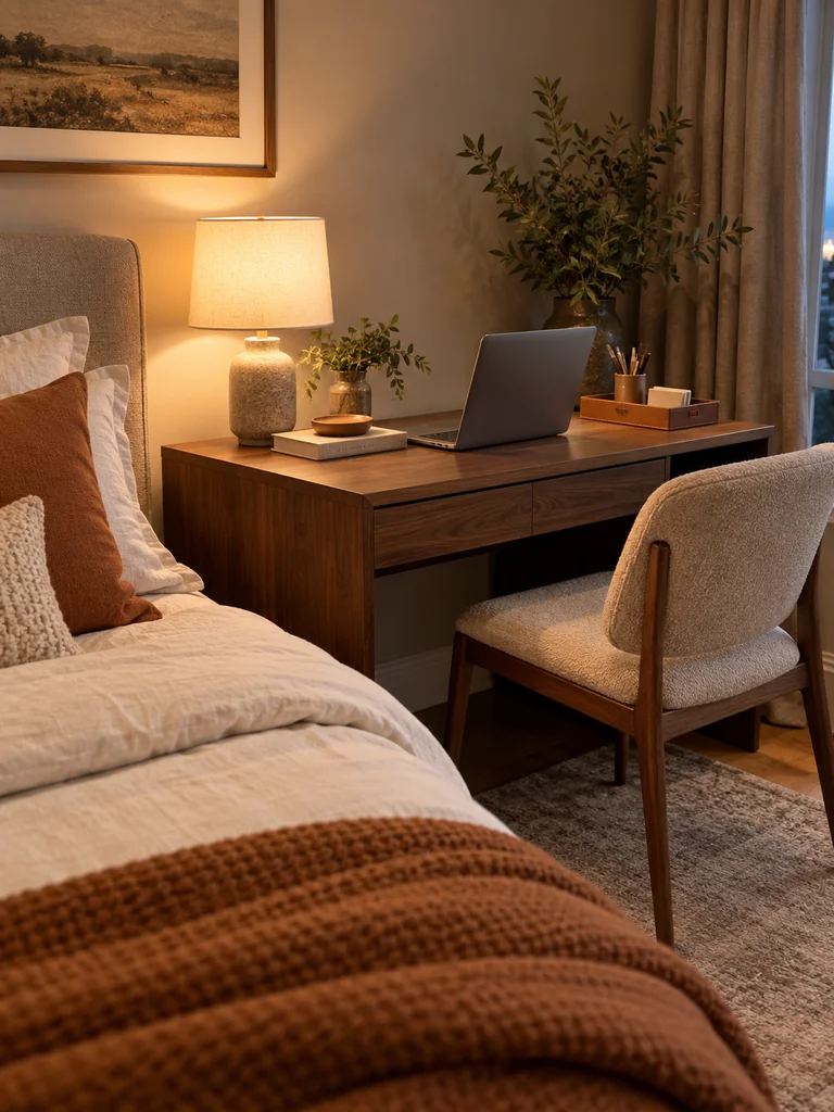 Nightstand Desk Hybrid