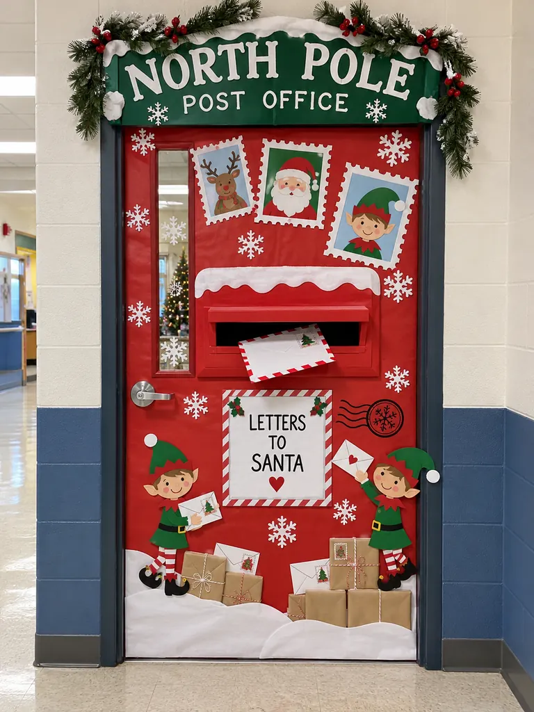 North Pole Post Office Door