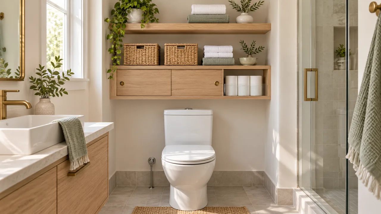 over the toilet storage ideas