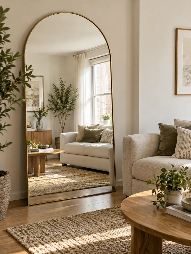Oversized Leaning Mirror