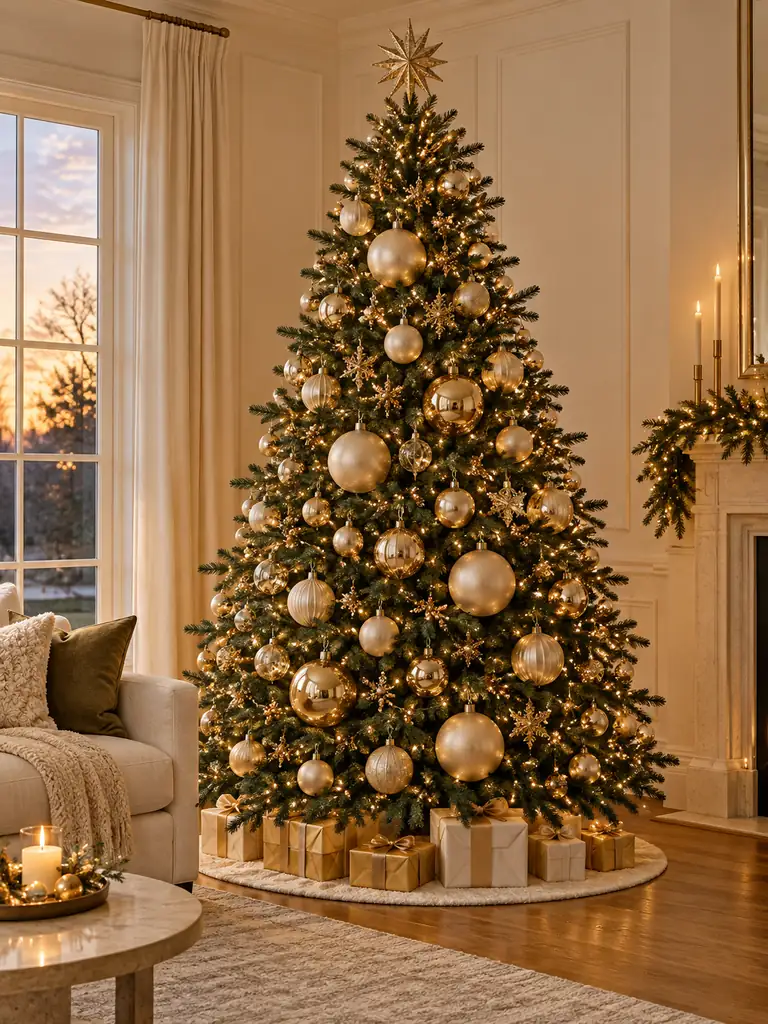 Oversized Ornament Christmas Tree