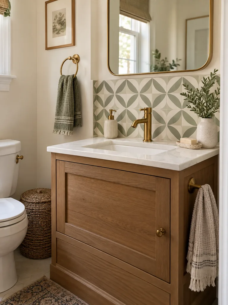 Peel-and-Stick Backsplash