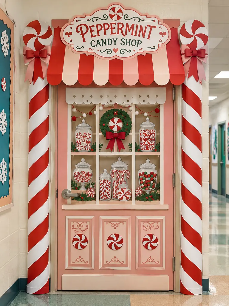 Peppermint Candy Shop Door