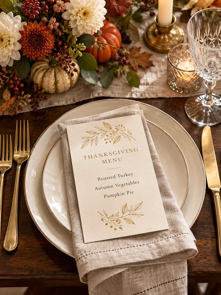 Personalized Menu Cards