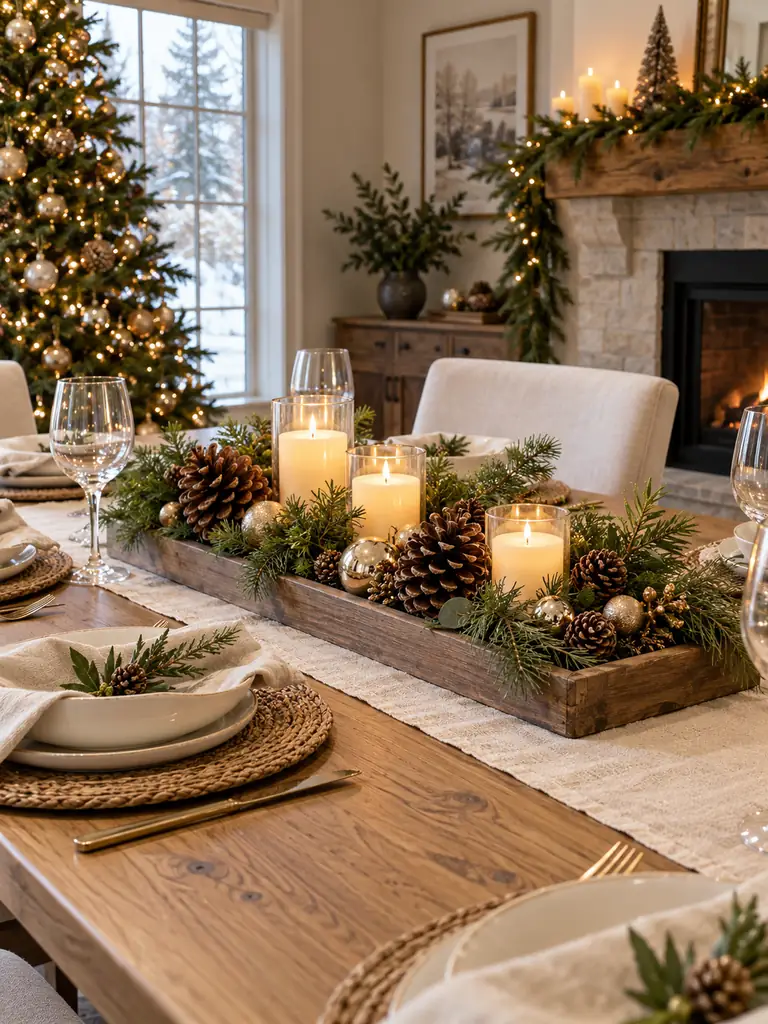 Pinecone Table Centerpiece