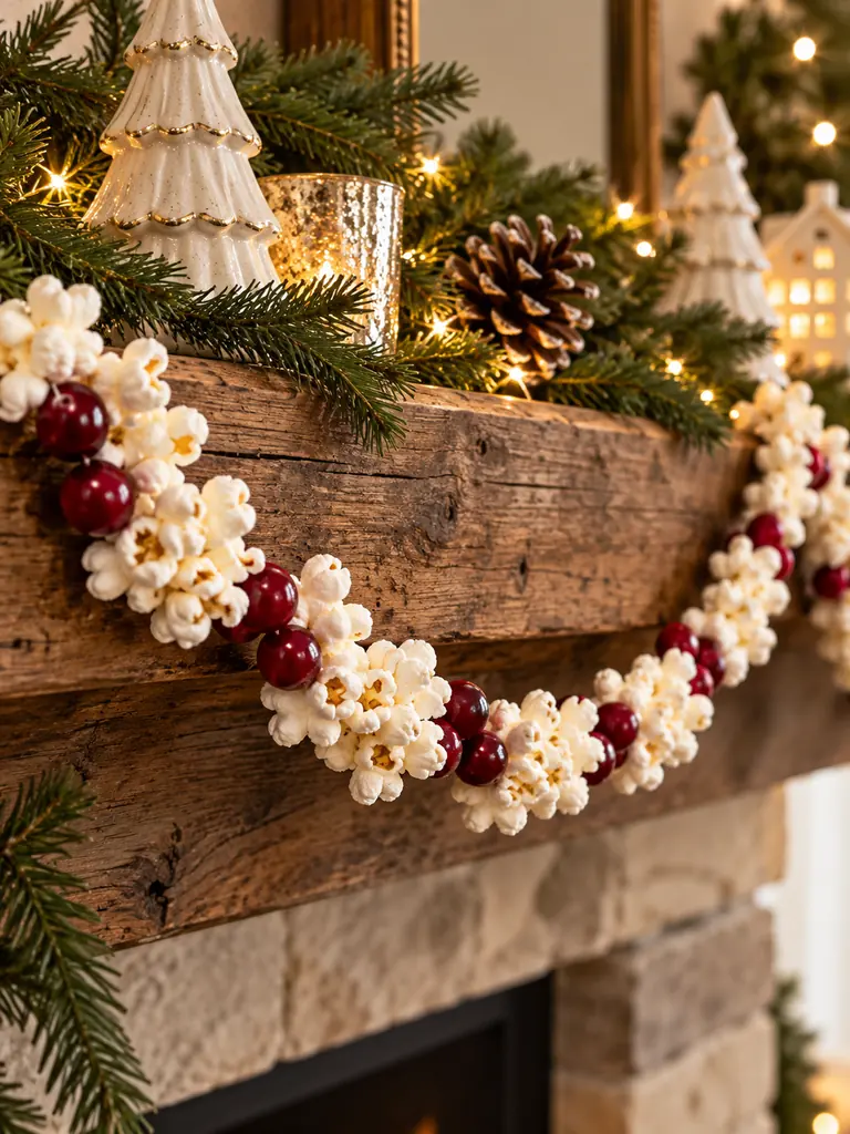 Popcorn Cranberry Garland