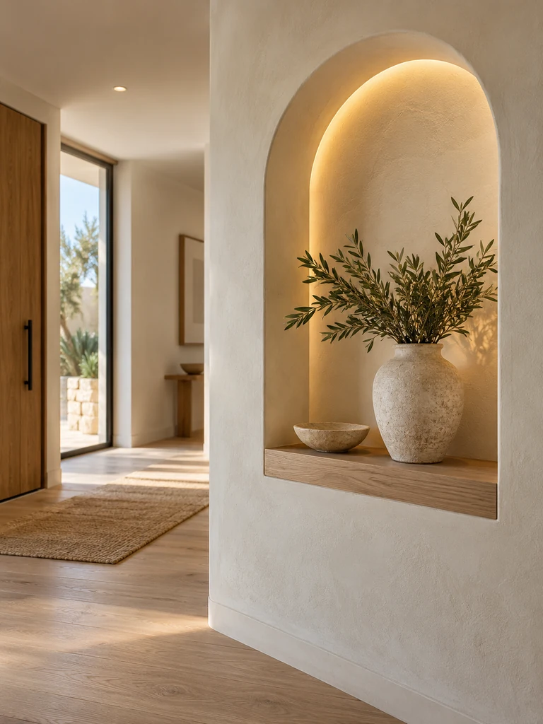 Recessed Entryway Wall Niche