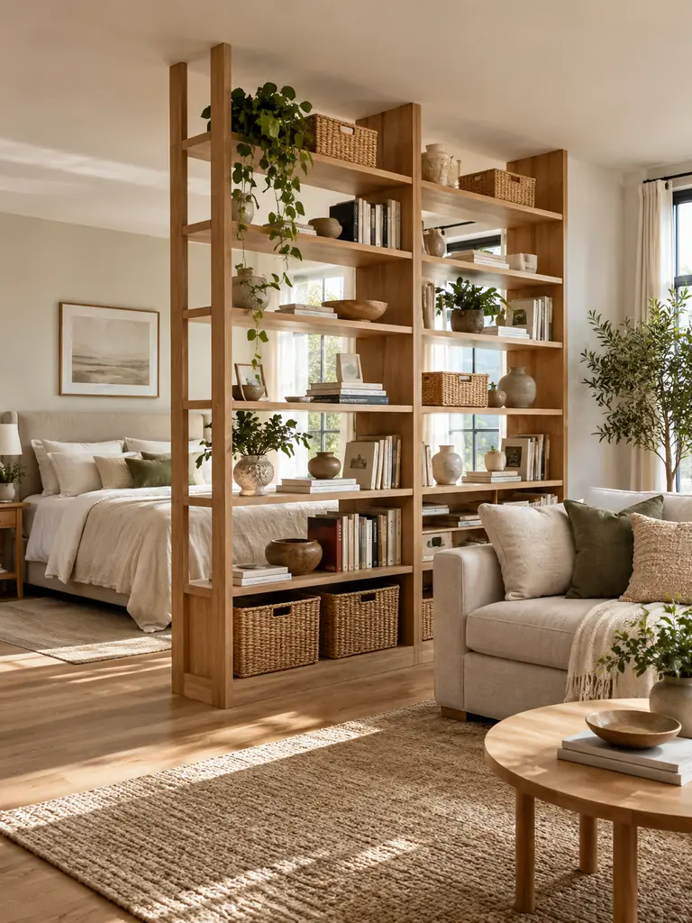Room Divider Shelves