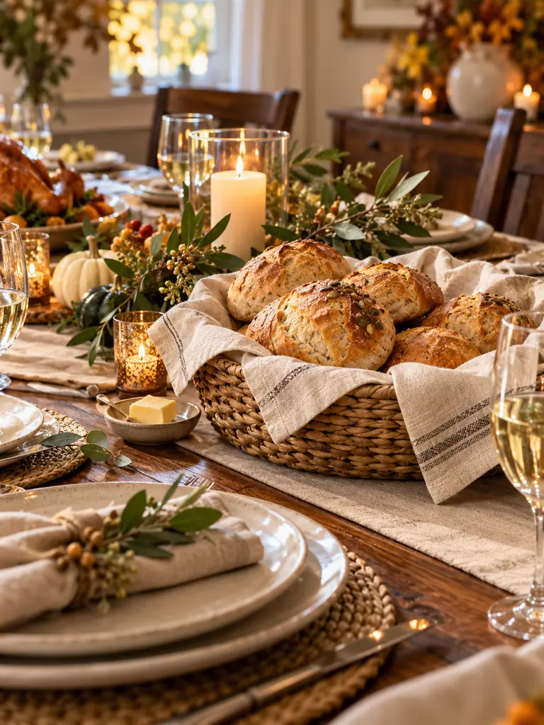 Rustic Bread Display