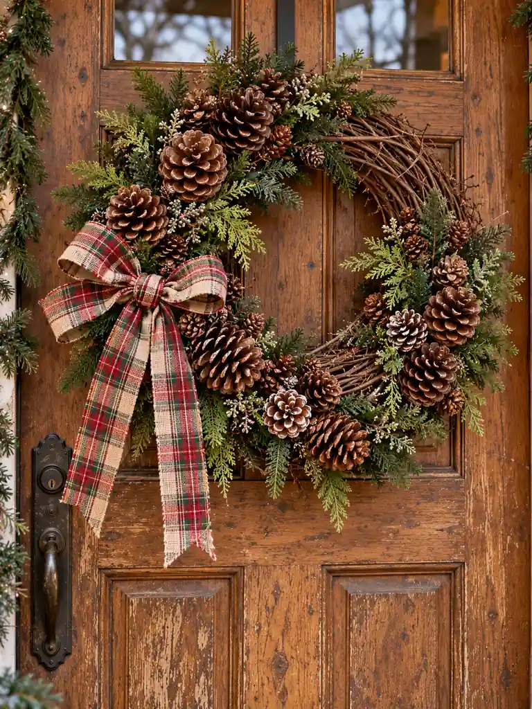 Rustic Pinecone Wreath