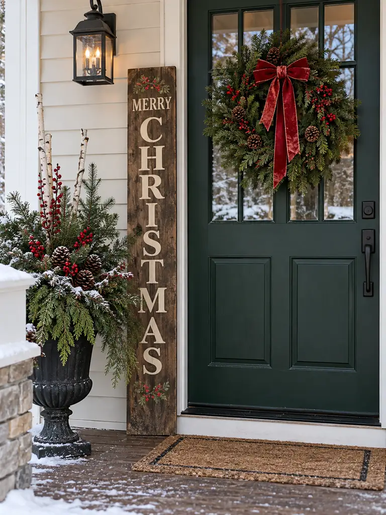 Rustic Wooden Christmas Sign