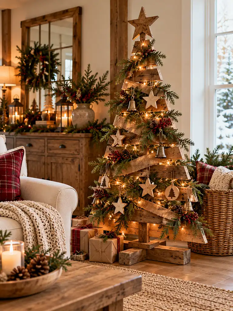 Rustic Wooden Christmas Tree