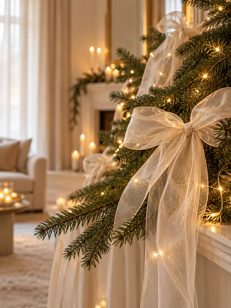 Sheer Ribbon Tree Accents