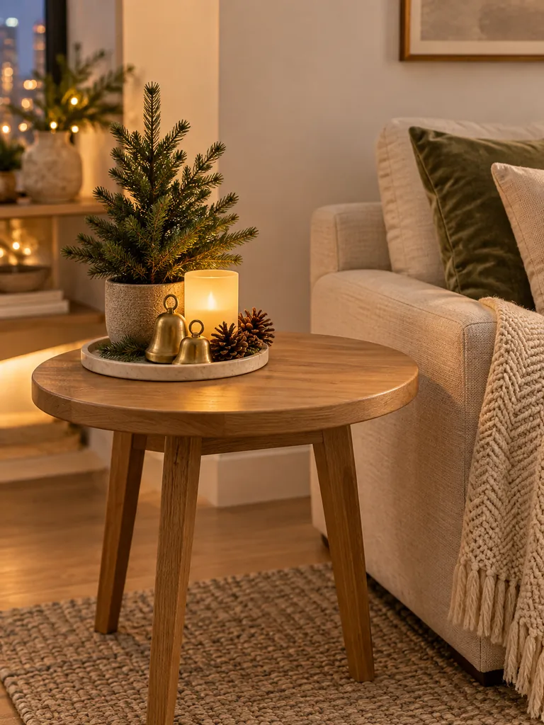 Side Table Christmas Tray