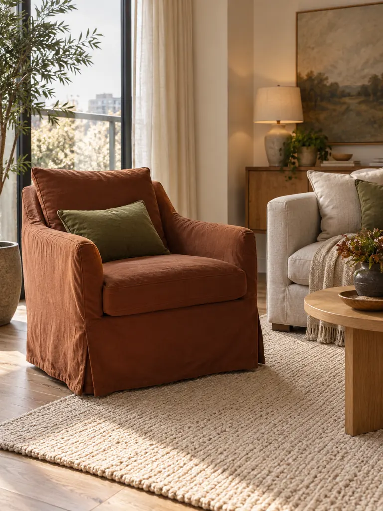 Slipcovered Accent Chair