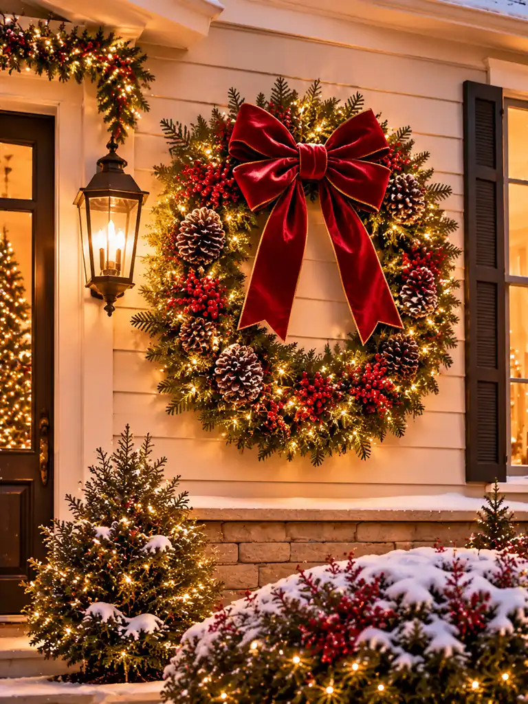 Sparkling Front Yard Wreath