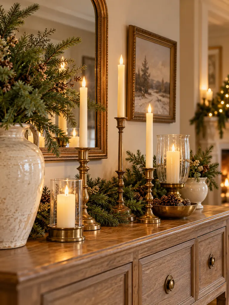 Thrifted Christmas Candleholders