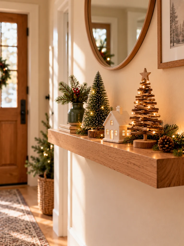 Tiny Entryway Tabletop Trees