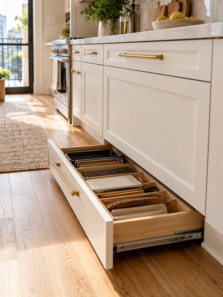 Toe-Kick Storage Drawers
